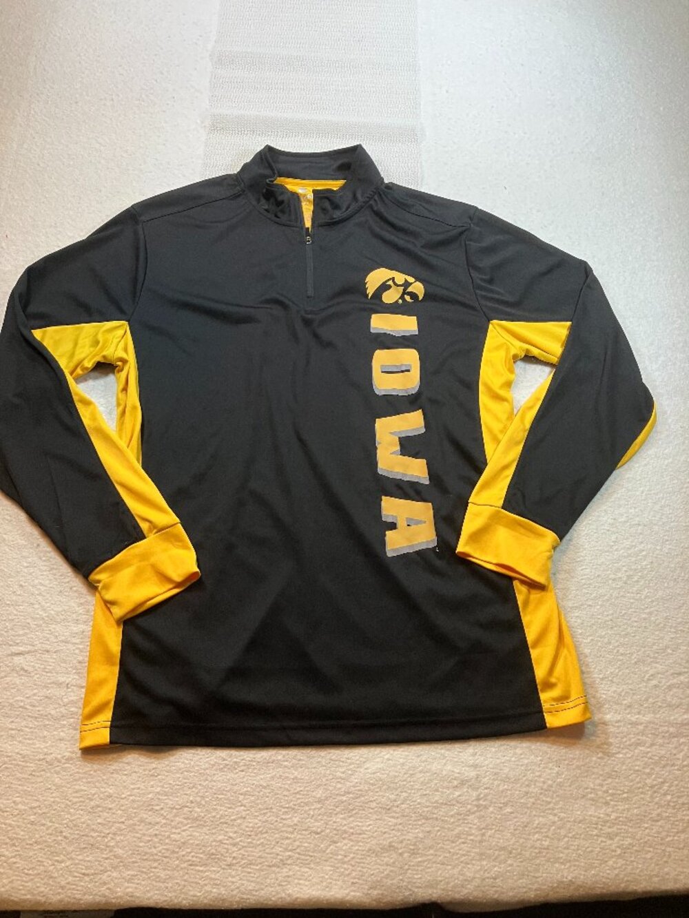 Colosseum‎ Iowa Hawkeyes Mens Quarter Zip Pullover Sz L